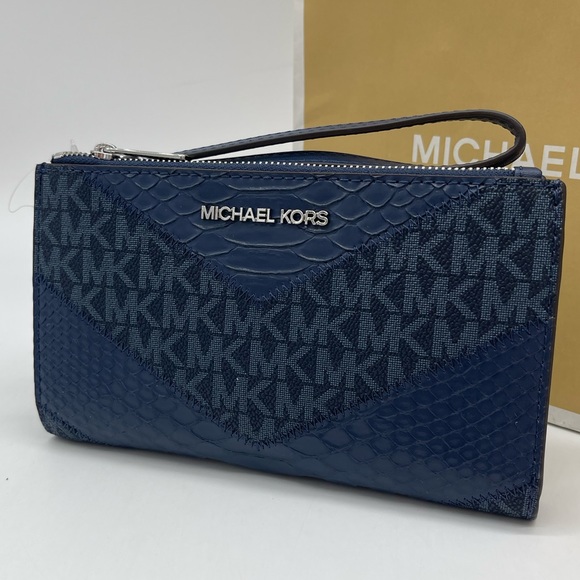 Michael Kors Large Double Zip Wallet Wristlet - Picture 1 of 7